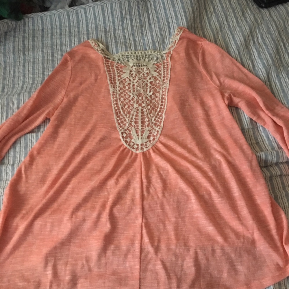 Adorable Lace Back Sweater